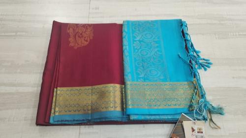 SOFT SILK SAREE WITH BLOUSE